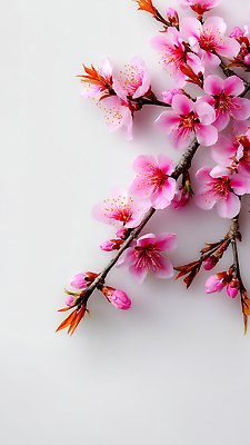 JPG 나무 식물 편집이미지 열매 꽃잎 꽃 분홍색 백그라운드 봄꽃 자연 탁자 장식 식사 봄 벚꽃 봉오리 꽃가지 편집실사 AI포토 AI콘텐츠 계절 컬러 가구 나뭇가지 CG 생태계 파일형식