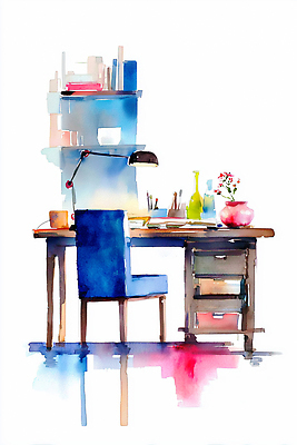 JPG 식물 디자인 예술 컬러 가구 의자 일러스트 문구용품 조명 수채화 책장 내부 사무실 꽃병 공간 방 작업실 물병 책상 그림 정리 국내일러스트 꽃 생활용품 비즈니스 물통 오브젝트 파일형식