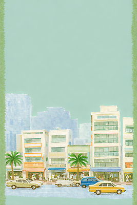 JPG 주간 나무 식물 디자인 도로 컬러 교통 일러스트 자동차 하늘 거리 사람 풍경 건물 일상 환경 상점 활발 도시 국내일러스트 AI일러스트 AI콘텐츠 자연요소 건축물 길 육상교통 컨셉 교통시설 라이프 파일형식