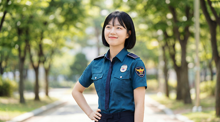 JPG 나무 편집이미지 직업 공원 여자 유니폼 날씨 밝음 서기 웃음 안전 경찰 서비스 시민 방문객 의료성형뷰티 2023년 편집실사 AI인물포토 AI콘텐츠 식물 옷 공공시설 모션 표정 사람 연도 CG 국민 파일형식 AI포토