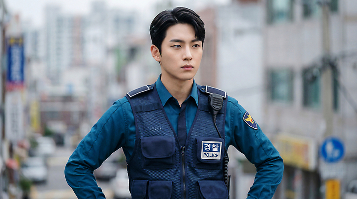 JPG 편집이미지 남자 모션 날씨 거리 서기 풍경 건물 상점 대기 도시 경찰 경찰복 흐림 의료성형뷰티 편집실사 AI인물포토 AI콘텐츠 직업 건축물 유니폼 사람 CG 파일형식 AI포토