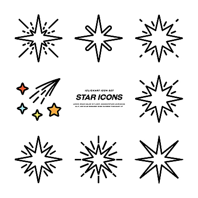 모양 디자인 별 예술 컬러 백그라운드 일러스트 수채화 그래픽 스타일 벡터 국내일러스트 AI파일 자연요소 파일형식