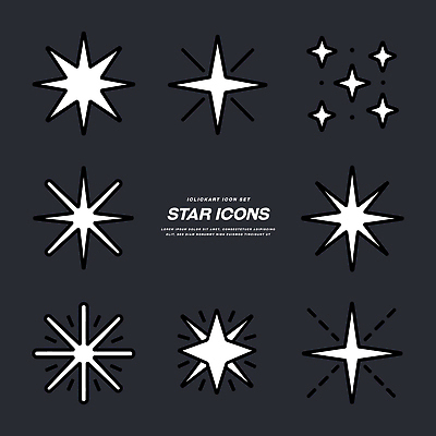 모양 디자인 별 백그라운드 일러스트 흑백 그래픽 세트 크기 배열 그림 흥미 스타일 국내일러스트 AI파일 자연요소 컨셉 촬영기법 파일형식 벡터