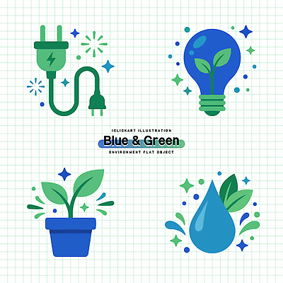 모양 식물 기호 디자인 화분 컬러 일러스트 전구 그래픽 물 자연보호 에너지 물방울 플러그 전기에너지 친환경 에너지절약 창의성 국내일러스트 AI파일 자연요소 문자 자연 환경 절약 보호 파일형식 벡터
