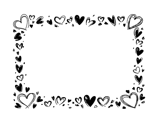 모양 문자 무늬 촬영기법 미술 장기_의학 파일형식 벡터 하트 심장 프레임 장식 디자인 그림 스케치 백그라운드 패턴 흑백 손잡이 기호 선 일러스트 국내일러스트 AI파일