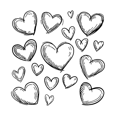 모양 감정 모션 촬영기법 미술 파일형식 벡터 하트 사랑 그림 배열 크기 표현 디자인 선 그리기 스케치 흑백 심볼 예술 마음 일러스트 국내일러스트 AI파일