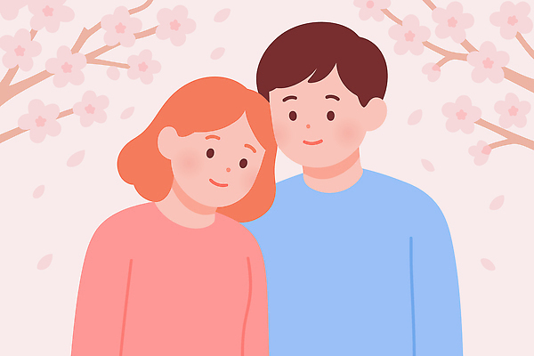 식물 계절 꽃 감정 아시아 관계 표정 신체부위 소풍 봄 생태계 파일형식 벡터 커플 벚꽃 사랑 나무 꽃잎 풍경 한국 친구 행복 자연 뷰티풀 여름 얼굴 웃음 소셜미디어 국내일러스트 일러스트 AI파일 데이트 봄소풍