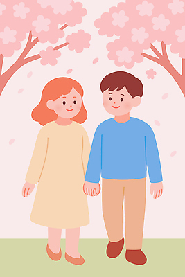 식물 계절 공공시설 꽃 감정 관계 모션 사람 소풍 야외활동 봄 생태계 파일형식 벡터 벚꽃 남자 여자 손잡기 걷기 꽃잎 나무 행복 자연 커플 공원 날씨 친구 사랑 캐릭터 컬러 국내일러스트 일러스트 AI파일 데이트 봄소풍