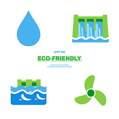 자연요소 컨셉 가전제품 생태계 파일형식 벡터 물 물방울 수문 선풍기 수력 에너지 자연 날씨 환경 디자인 심볼 과학 보호 AI파일 일러스트 국내일러스트
