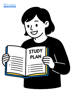 교육 컨셉 표정 내부 파일형식 벡터 학습 계획 책 실내 사람 웃음 집중 독서 시간 학생 실험 목표 자료 기록 정보 자기계발 방법 과정 일러스트 국내일러스트 AI파일