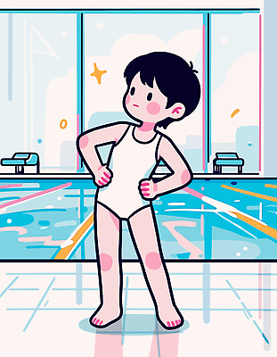 자연요소 옷 계절 감정 가구 컨셉 관계 모션 건강 사람 신체부위 수상스포츠 파일형식 벡터 수영장 어린이 수영복 포즈 물 수영 반짝임 내부 탁자 발 여행 놀이 여름 즐거움 운동 친구 분위기 일러스트 국내일러스트 AI파일