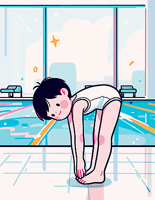 자연요소 옷 계절 교육 감정 관계 발 놀이 사람 수상스포츠 파일형식 벡터 수영 어린이 수영장 발가락 수영복 모션 물 여름 스포츠 건강 즐거움 수업 물놀이 친구 일러스트 국내일러스트 AI파일