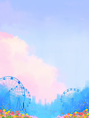 자연요소 계절 꽃 감정 컨셉 관계 날씨 테마파크 놀이기구 파일형식 AI콘텐츠 놀이공원 대관람차 꽃밭 하늘 풍경 도시 사람 즐거움 바람 휴식 컬러 오후 여름 외출 친구 가족 놀이 일러스트 국내일러스트 JPG 구름 축제 AI일러스트