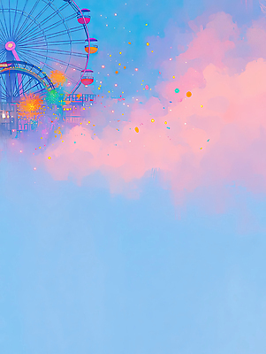 자연요소 감정 바다 다수 컨셉 놀이 사람 야외활동 공간 테마파크 놀이기구 파일형식 AI콘텐츠 대관람차 놀이공원 컬러 풍경 하늘 즐거움 여러명 소풍 이벤트 해변 여행 축제 휴식 색소 장식 백그라운드 일러스트 국내일러스트 JPG 구름 AI일러스트