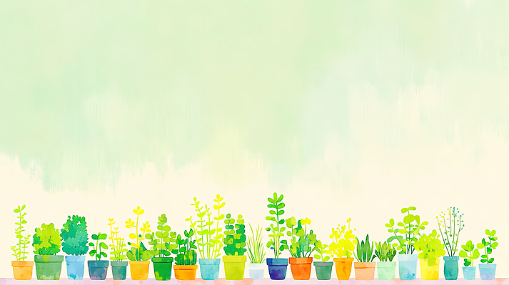 자연요소 컬러 다수 취미 내부 건물 생태계 파일형식 AI콘텐츠 식물 화분 실내 자연 초록색 노란색 다양 정원 원예 생명 성장 주택 장식 환경 물 관리 공간 일러스트 국내일러스트 JPG AI일러스트