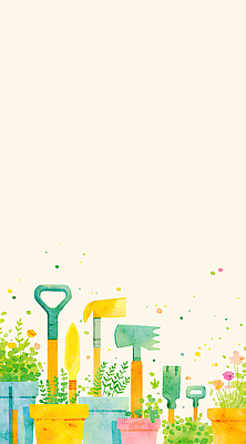 식물 감정 컨셉 모션 취미 생태계 파일형식 AI콘텐츠 정원 도구 가꾸기 물주기 흙 조경 삽 갈퀴 좌절 화분 원예 성장 채소 꽃 자연 컬러 디자인 예술 일러스트 국내일러스트 JPG AI일러스트