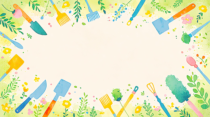 식물 산업 생활용품 농업 취미 생태계 파일형식 AI콘텐츠 정원 도구 나무 꽃 원예 백그라운드 컬러 수확 흙 손잡이 삽 갈퀴 조경 자연 채소 원예용품 잔디 일러스트 국내일러스트 JPG AI일러스트