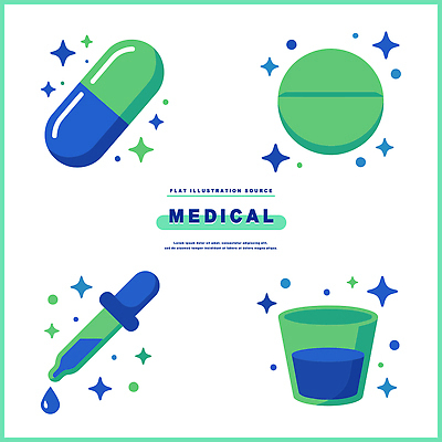 식기 의학 약 의료진 파일형식 벡터 알약 물약 컵 건강 치료 병원 약국 의사 환자 예방 AI파일 일러스트 국내일러스트