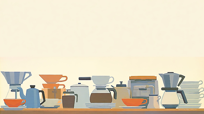 주간 식기 커피 음료 가구 주전자 잔 라이프 카페 가전제품 커피용품 파일형식 AI콘텐츠 도구 주방 탁자 컵 드립 에스프레소 커피메이커 필터 식기세척기 준비 아침 일상 저장 정리 커피잔 찻주전자 일러스트 국내일러스트 JPG 홈카페 AI일러스트