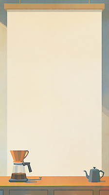 주간 자연요소 식기 감정 음료 가구 컨셉 모션 말하기 풍경 신체부위 카페 커피용품 파일형식 탑뷰 AI콘텐츠 커피 탁자 컵 도구 아침 공간 벽 컬러 만들기 전경 커피메이커 물 손 조명 준비 대화 휴식 여유 일러스트 국내일러스트 JPG 홈카페 AI일러스트