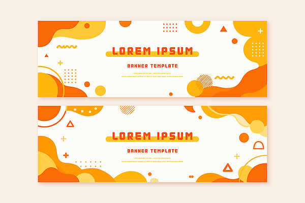 도형 템플릿 디자인 배너 배너템플릿 컬러 백그라운드 곡선 비즈니스 그래픽 홈페이지 노란색 주황색 알림 모던 마케팅 AI파일 선 파일형식 벡터