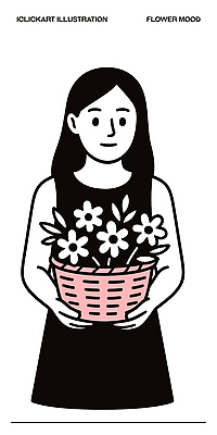 식물 손 디자인 여자 꽃 예술 컬러 패턴 채소 일러스트 자연 표정 선물 바구니 그림 원예 심플 조화 스타일 국내일러스트 AI파일 무늬 사람 취미 신체부위 생태계 파일형식 벡터