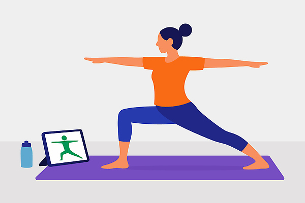 직업 웰빙 건강 사람 내부 생활 운동 물통 연습 파일형식 벡터 요가 여자 포즈 전자제품 수분섭취 물병 매트 헬스 실내 스트레칭 자세교정 라이프스타일 모션 홈트레이닝 강사 일러스트 국내일러스트 AI파일 자취