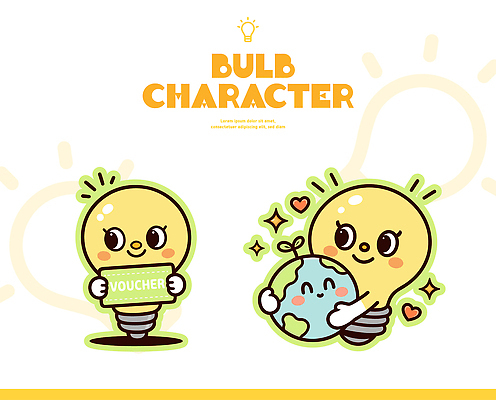 캐릭터 손 디자인 문화 지구 일러스트 전구 사랑 귀여움 환경 희망 에너지 표현 그림 쿠폰 상상력 창의성 일러캐릭터 AI파일 감정 컨셉 신체부위 파일형식 벡터