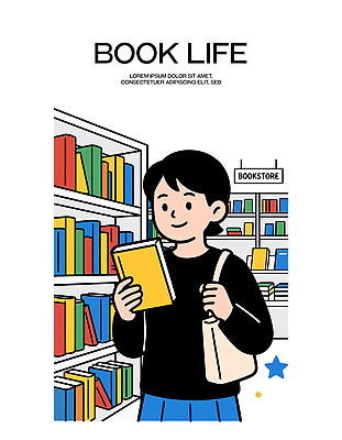 문화 컬러 일러스트 교과목 모션 휴식 사람 취미 책 독서 상점 공간 교양 선택 읽기 즐거움 수납 필통 서점 국내일러스트 AI파일 교육 감정 컨셉 학용품 파일형식 벡터