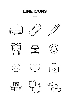 아이콘 디자인 스티커 의학 의료기기 병원 주사기 치료 약 심장 구급차 약국 응급치료 2D아이콘 AI파일 자동차 장기_의학 파일형식 벡터