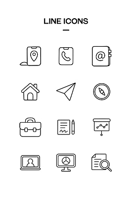 아이콘 선 가방 비행기 주택 노트북 컴퓨터 자료 이메일 나침반 검색 문서 위치 통화 서류판 2D아이콘 AI파일 잡화 항공교통 모션 대중교통 건물 전자제품 사무용품 파일형식 벡터