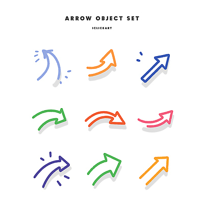 모양 디자인 화살표 컬러 일러스트 표시 그래픽 세트 표현 작업 방향 단순화된 웹디자인 창의성 스타일 국내일러스트 AI파일 파일형식 벡터
