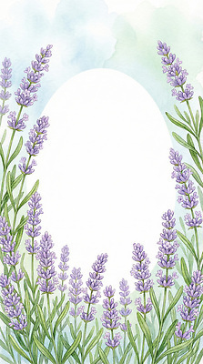 JPG 식물 디자인 계절 꽃 예술 컬러 백그라운드 일러스트 자연 수채화 장식 정원 활발 원형 라벤더 꽃프레임 뷰티풀 색감 국내일러스트 도형 컨셉 프레임 허브 생태계 파일형식