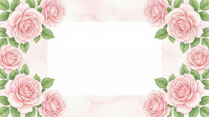 JPG 디자인 꽃 분홍색 결혼 백그라운드 일러스트 수채화 이벤트 그래픽 장식 장미 축하 모서리 공예 그림 만들기 초대장 꽃프레임 국내일러스트 식물 컬러 컨셉 모션 카드_감사 프레임 취미 파일형식