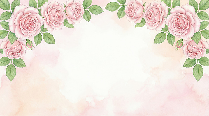 식물 꽃 컬러 컨셉 생태계 파일형식 AI콘텐츠 장미 백그라운드 수채화 분홍색 잎 프레임 디자인 그림 화사함 자연 장식 예술 전시 감상 일러스트 국내일러스트 JPG AI일러스트