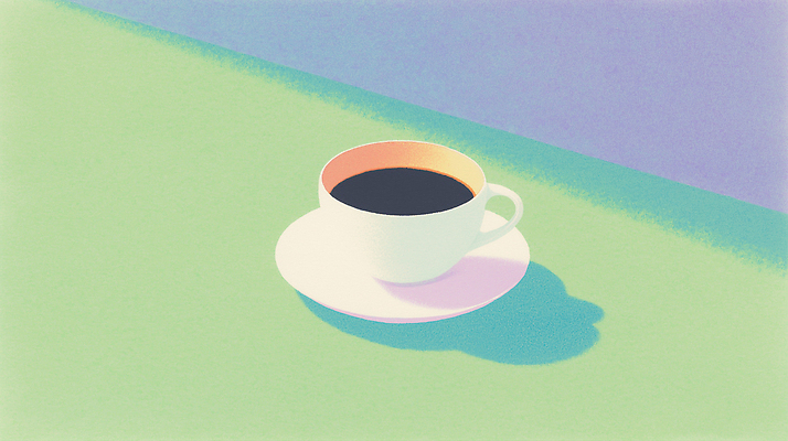 주간 도형 식기 음료 음식 컬러 가구 컨셉 탁자 라이프 여름 상점 절기 파일형식 AI콘텐츠 커피 컵 소서 검은색 식사 아침 오후 디저트 사각형 디자인 그림 식탁 잔 스타일 휴식 일상 카페 일러스트 국내일러스트 JPG AI일러스트