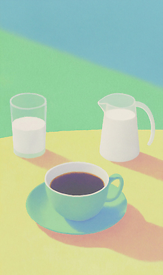 주간 자연요소 식기 감정 음료 가구 유제품 라이프 파일형식 AI콘텐츠 커피 컵 탁자 물 잔 우유 백그라운드 컬러 아침 식사 뜨거움 상쾌 일상 취미 여유 생활 일러스트 국내일러스트 JPG AI일러스트