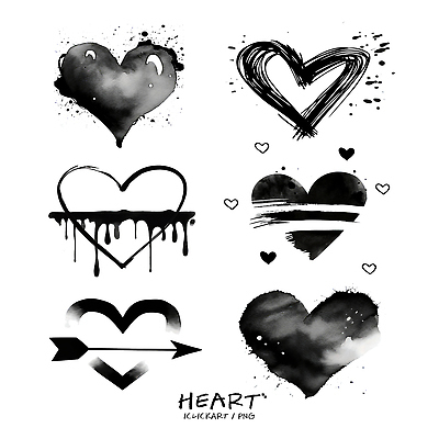 도형 PSD 디자인 예술 패턴 일러스트 도안 표시 수채화 흑백 그래픽 검은색 물감 하트 심장 그림 창의성 스플래쉬 스타일 벡터 국내일러스트 모양 컬러 무늬 촬영기법 미술도구 장기_의학 파일형식