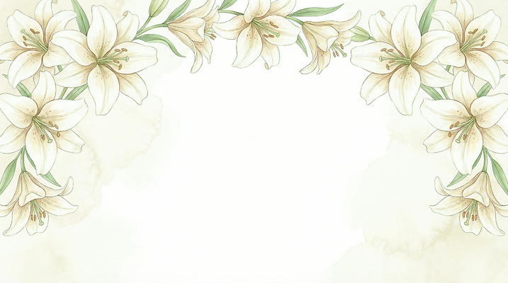 JPG 식물 디자인 꽃 컬러 결혼 백그라운드 일러스트 자연 수채화 프레임 장식 흰색 분위기 백합 그림 원예 조화 세련 미니멀 국내일러스트 AI일러스트 AI콘텐츠 컨셉 이벤트 취미 생태계 파일형식