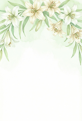 JPG 식물 디자인 꽃 감정 화초 예술 결혼 백그라운드 잎 일러스트 자연 수채화 프레임 장식 연두색 인테리어 정원 공간 흰색 화려 백합 그림 국내일러스트 컬러 컨셉 이벤트 초록색 생태계 파일형식