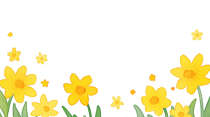 JPG 나무 식물 계절 꽃잎 꽃 컬러 백그라운드 일러스트 자연 풍경 초원 햇빛 농장 노란색 환경 정원 봄 땅 꽃봉오리 수선화 뷰티풀 카피스페이스 국내일러스트 AI일러스트 AI콘텐츠 농업 태양 공백 생태계 파일형식