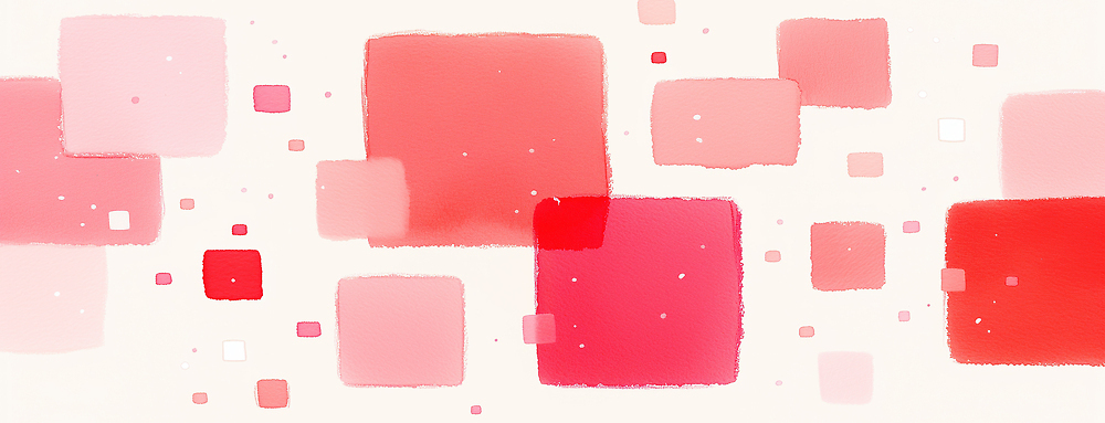 JPG 모양 디자인 분홍색 컬러 백그라운드 패턴 일러스트 추상 장식 빨간색 디지털 사각형 색칠 배열 그림 소재 단순화된 국내일러스트 AI일러스트 AI콘텐츠 도형 무늬 파일형식