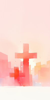 JPG 기독교 종교 예술 분홍색 컬러 백그라운드 십자가 일러스트 하늘 기념 사랑 풍경 건물 햇빛 일몰 공간 기도 도시 저녁 순간 국내일러스트 건축물 감정 태양 노을 야간 파일형식