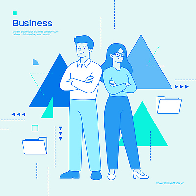 도형 디자인 여자 남자 컬러 라인일러스트 일러스트 비즈니스 협력 아이디어 사람 그래픽 환경 작업 비즈니스맨 비즈니스우먼 폴더 기하학 개발 창의력 스타일 국내일러스트 AI파일 컨셉 무늬 직장인 파일 파일형식 벡터