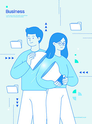 디자인 여자 남자 컬러 라인일러스트 일러스트 비즈니스 회의 커뮤니케이션 협력 아이디어 기술 일상 사무실 자료 작업 비즈니스맨 비즈니스우먼 문서 파일 전략 공유 전문 국내일러스트 AI파일 컨셉 사람 라이프 직장인 파일형식 벡터