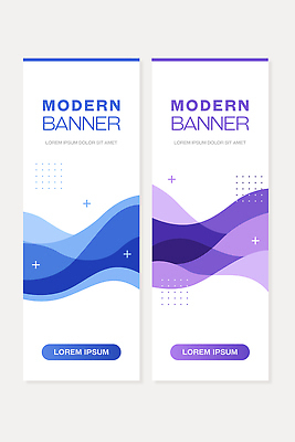 템플릿 디자인 배너 배너템플릿 세로배너 물결 패턴 텍스트 그래픽 파란색 홈페이지 보라색 공간 어플리케이션 기하학 웹배너 배너세트 AI파일 컬러 웹템플릿 무늬 세로 세트 파일형식 벡터