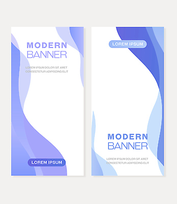 템플릿 디자인 배너 배너템플릿 세로배너 물결 백그라운드 텍스트 그래픽 파란색 디지털 공간 모던 심플 소프트웨어 웹배너 스타일 배너세트 AI파일 컬러 웹템플릿 세로 세트 파일형식 벡터