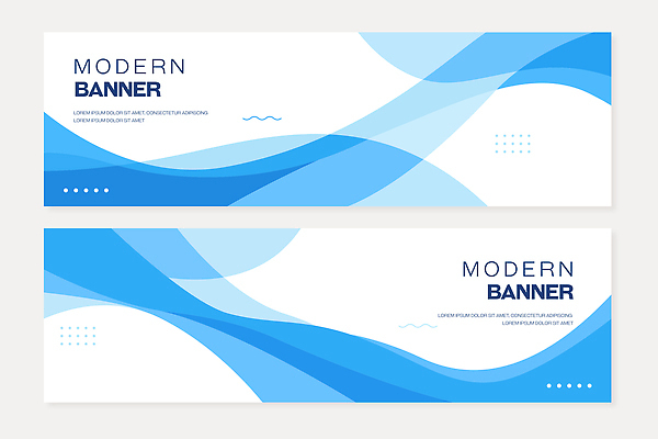 모양 템플릿 디자인 배너 배너템플릿 가로배너 물결 선 컬러 패턴 그래픽 파란색 웹 공간 배너세트 AI파일 무늬 인터넷 가로 세트 파일형식 벡터