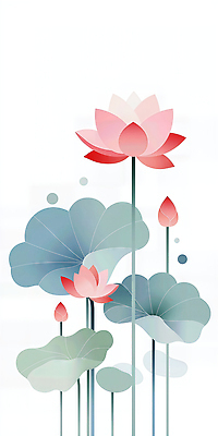 JPG 식물 꽃 컬러 백그라운드 잎 일러스트 자연 생명 연꽃 물 성장 수중식물 수조 연습 조경 밝은색 뷰티풀 국내일러스트 AI일러스트 AI콘텐츠 자연요소 생태계 파일형식