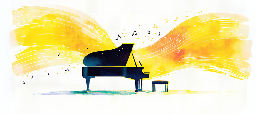 JPG 디자인 감정 예술 선 악기 음악 컬러 연주 음표 일러스트 소리 공연 공간 표현 분위기 피아노 클래식 그림 작품 화합 창의성 국내일러스트 AI일러스트 AI콘텐츠 기호 컨셉 문화예술 미술 이벤트 건반악기 파일형식